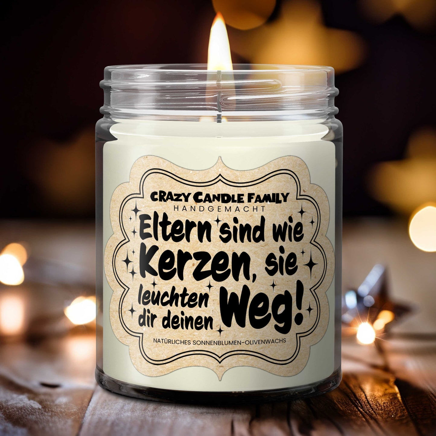 Eltern sind wie Kerzen, sie leuchten dir deinen Weg. Eltern Geschenke für Frauen Papa Mama Geschenk personalisiert Geschenk Geburtstag