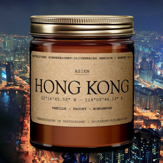 Hong Kong Duftkerze - Vanille | Frucht |  Kokosnuss