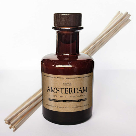 Amsterdam Raumduft Diffuser - Cannabispflanze | Kaschmirholz | Blumen