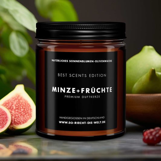 Minze & Früchte Kerze - Best Scents Edition