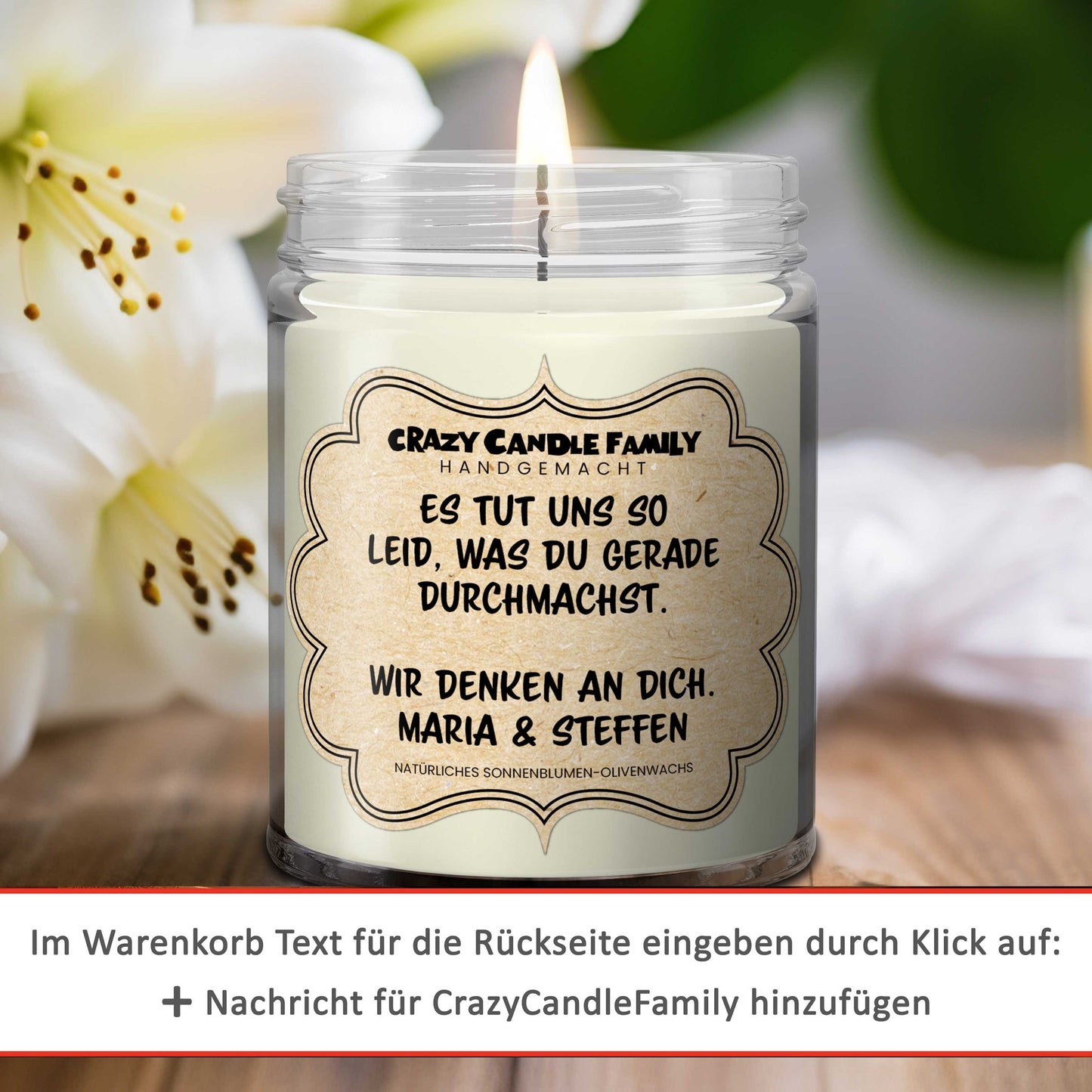 Personalisierte Geschenk Kerze mit Duft, individuelle Nachricht für Frauen zum Muttertag, Geschenke für Mama handgemacht
