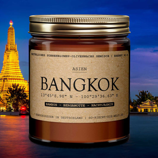 Bangkok Duftkerze - Bambus | Bergamotte | Nachtjasmin