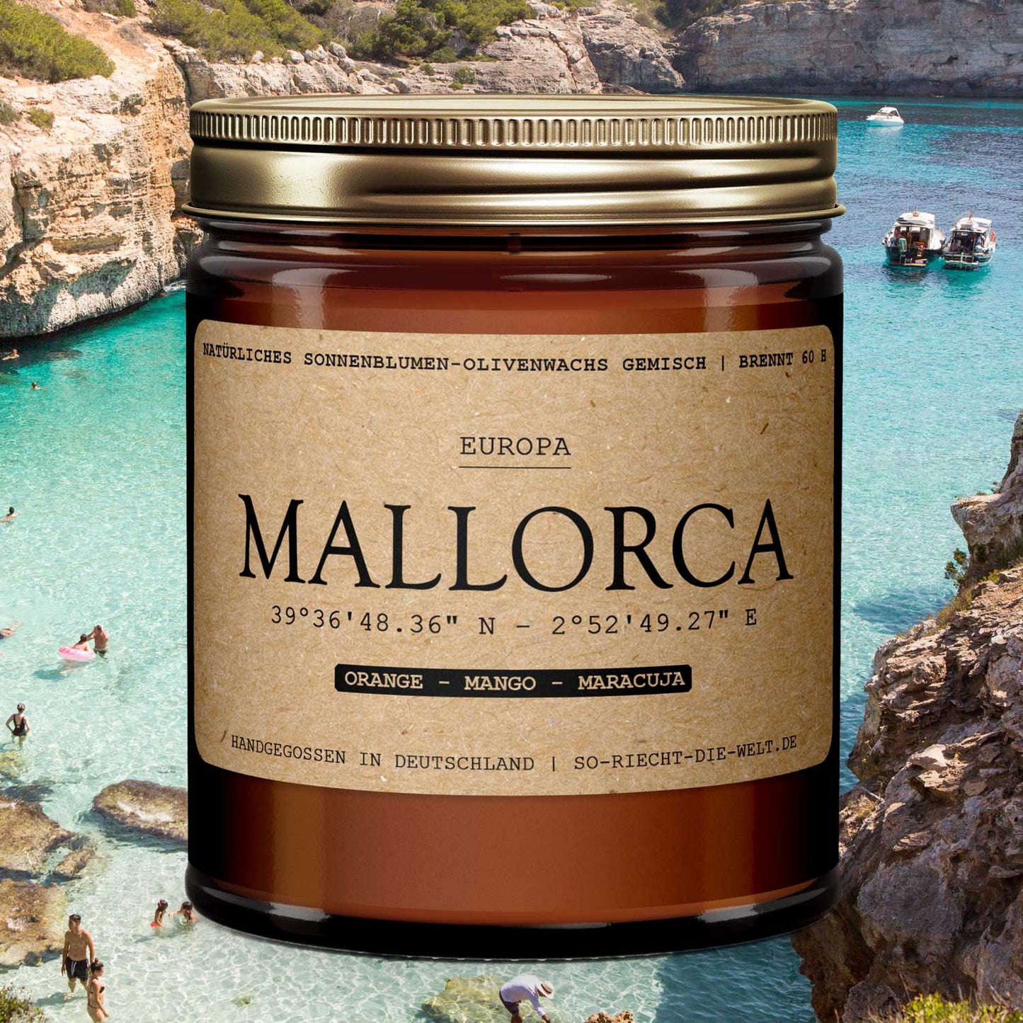 Mallorca Duftkerze - Orange | Mango | Maracuja