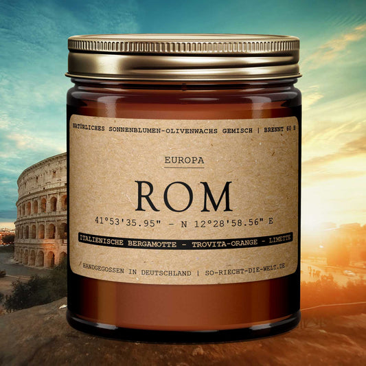 Rom Kerze -  Italienische Bergamotte | Trovita-Orange | Limette