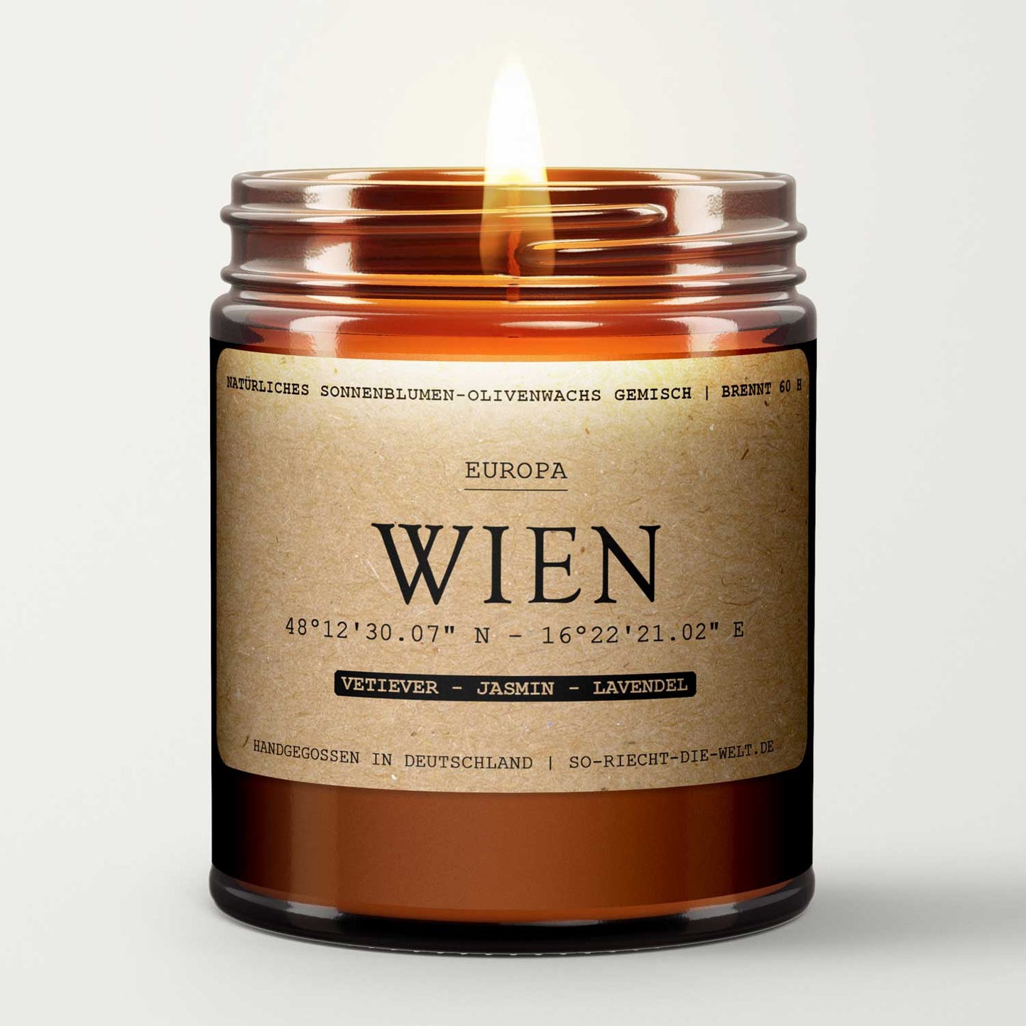 Wien Kerze - Vetiever | Jasmin | Lavendel