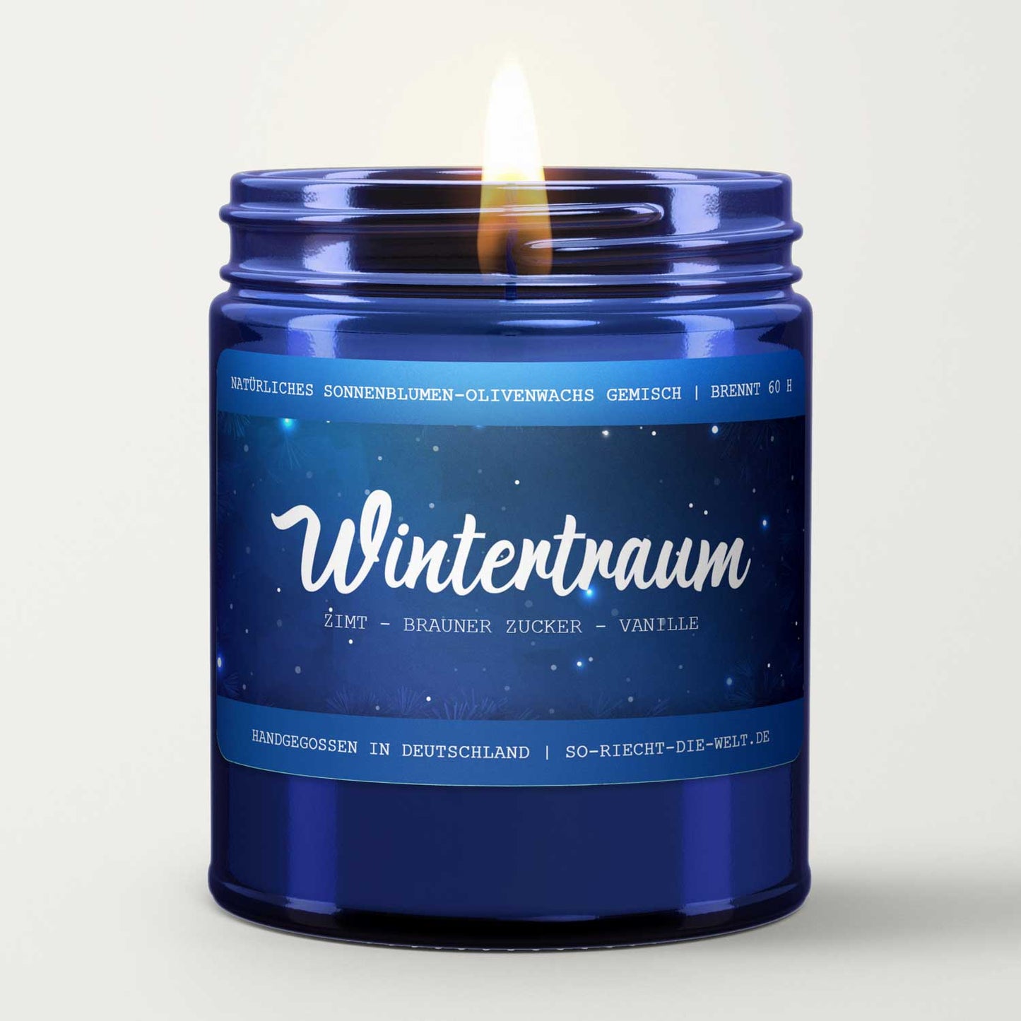 Wintertraum Kerze - Zimt | Brauner Zucker | Vanille